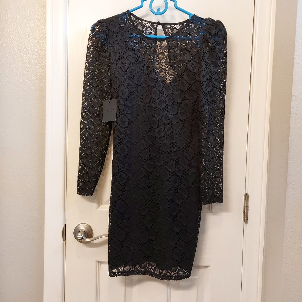 Aritzia talula black lace dress nwt